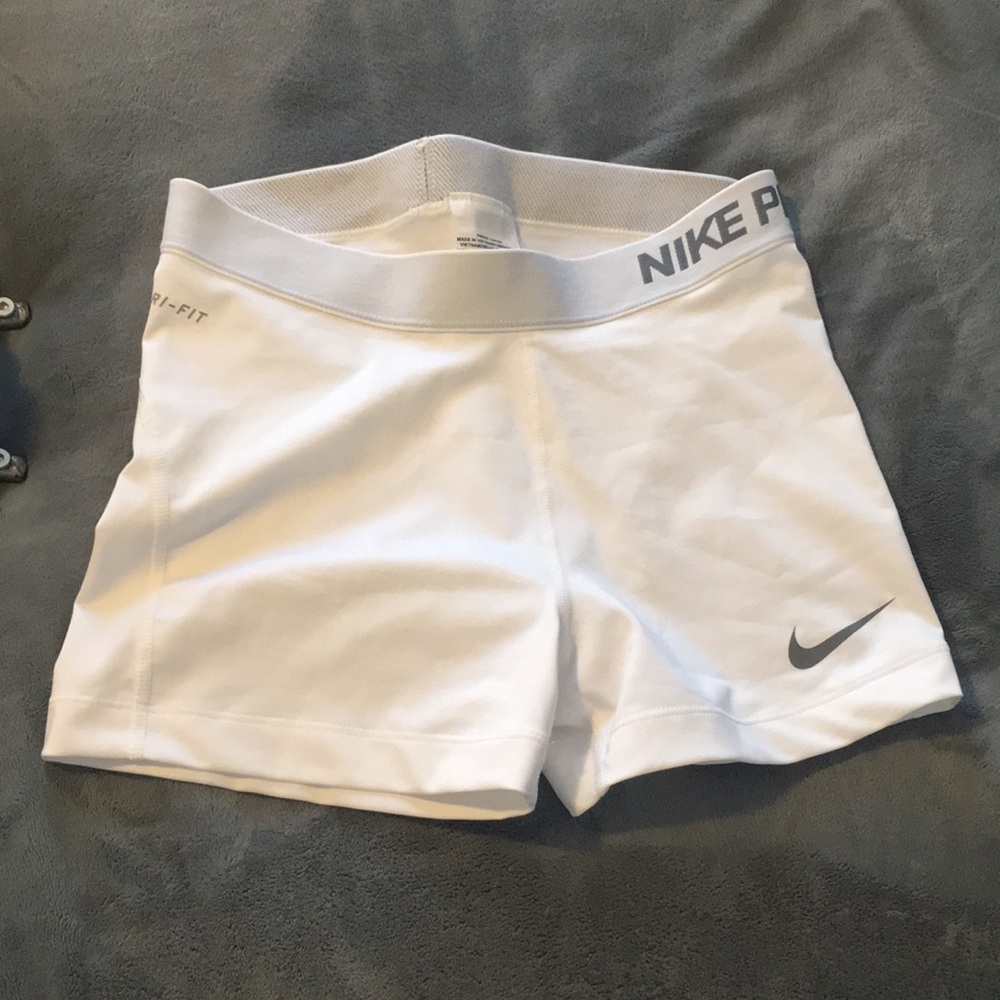 Nike white spandex